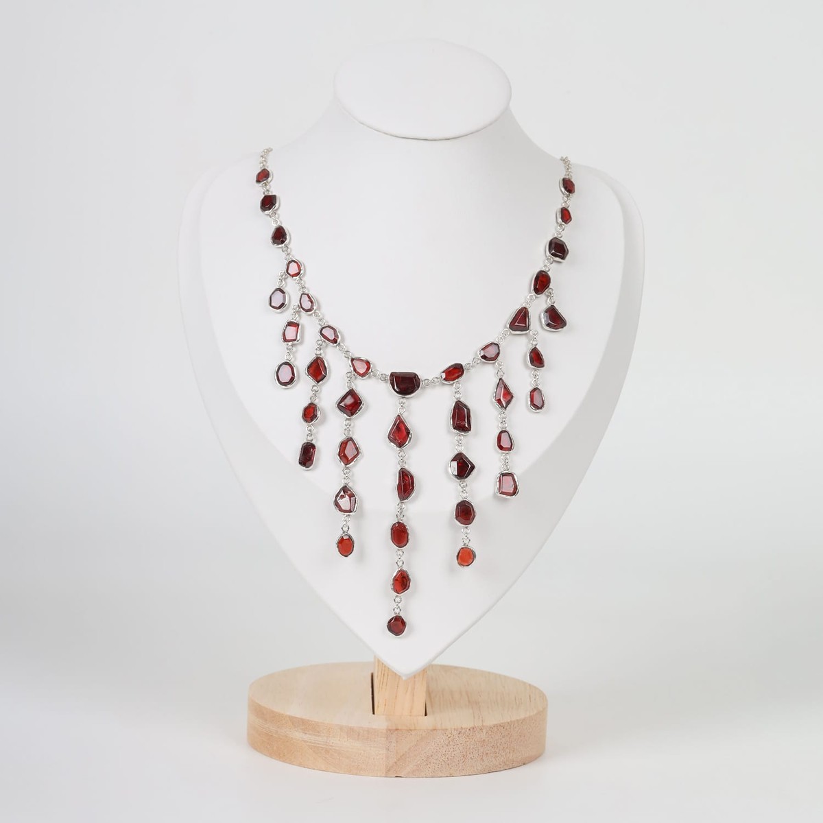 Ruby Necklace Garnet in Sterling Silver 3