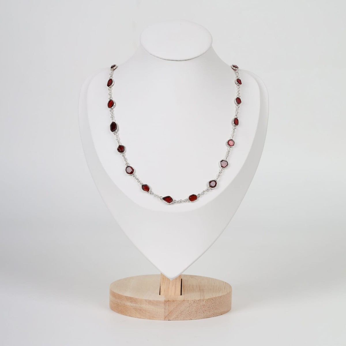 Garnet Necklace Handmade 2