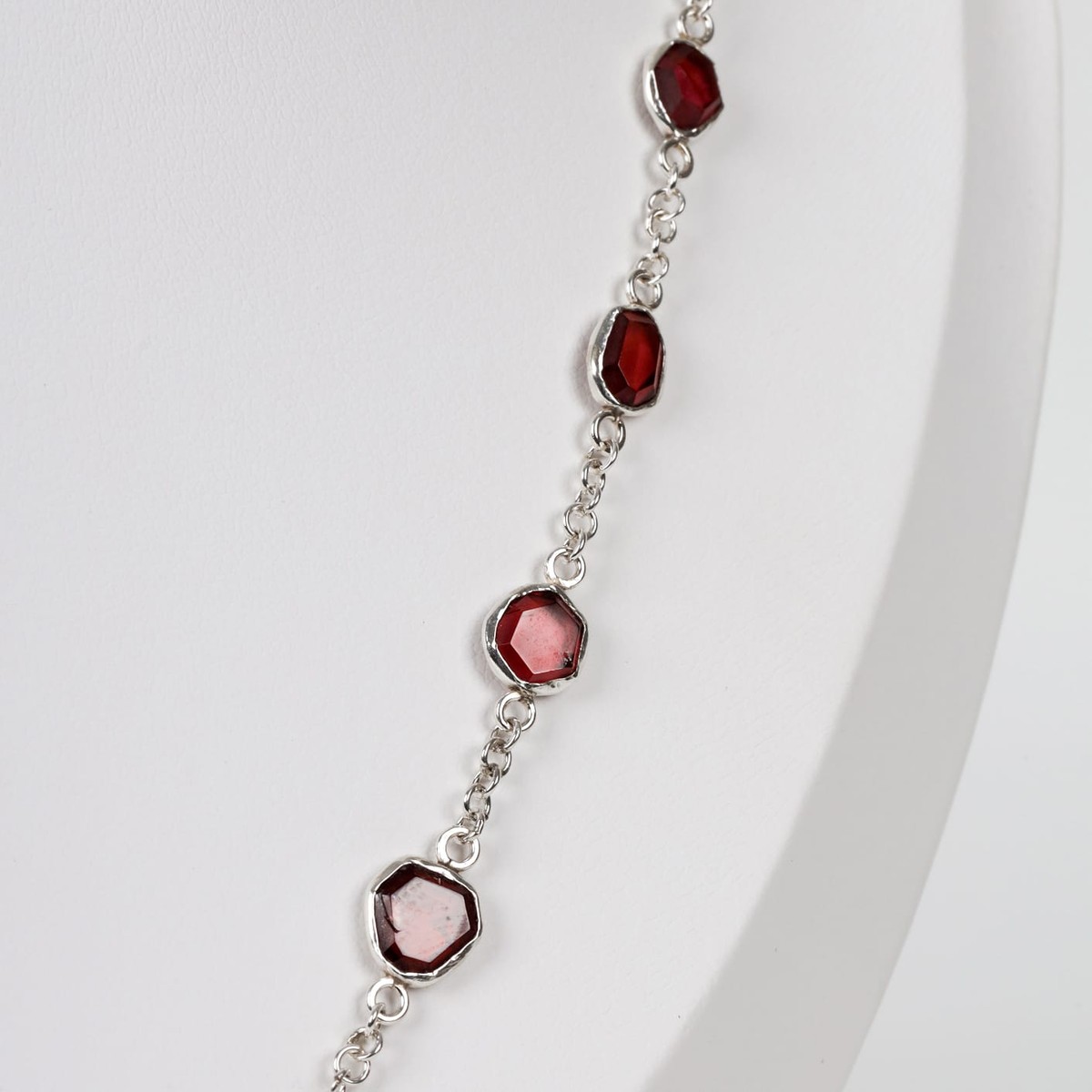 Garnet Necklace Handmade 3