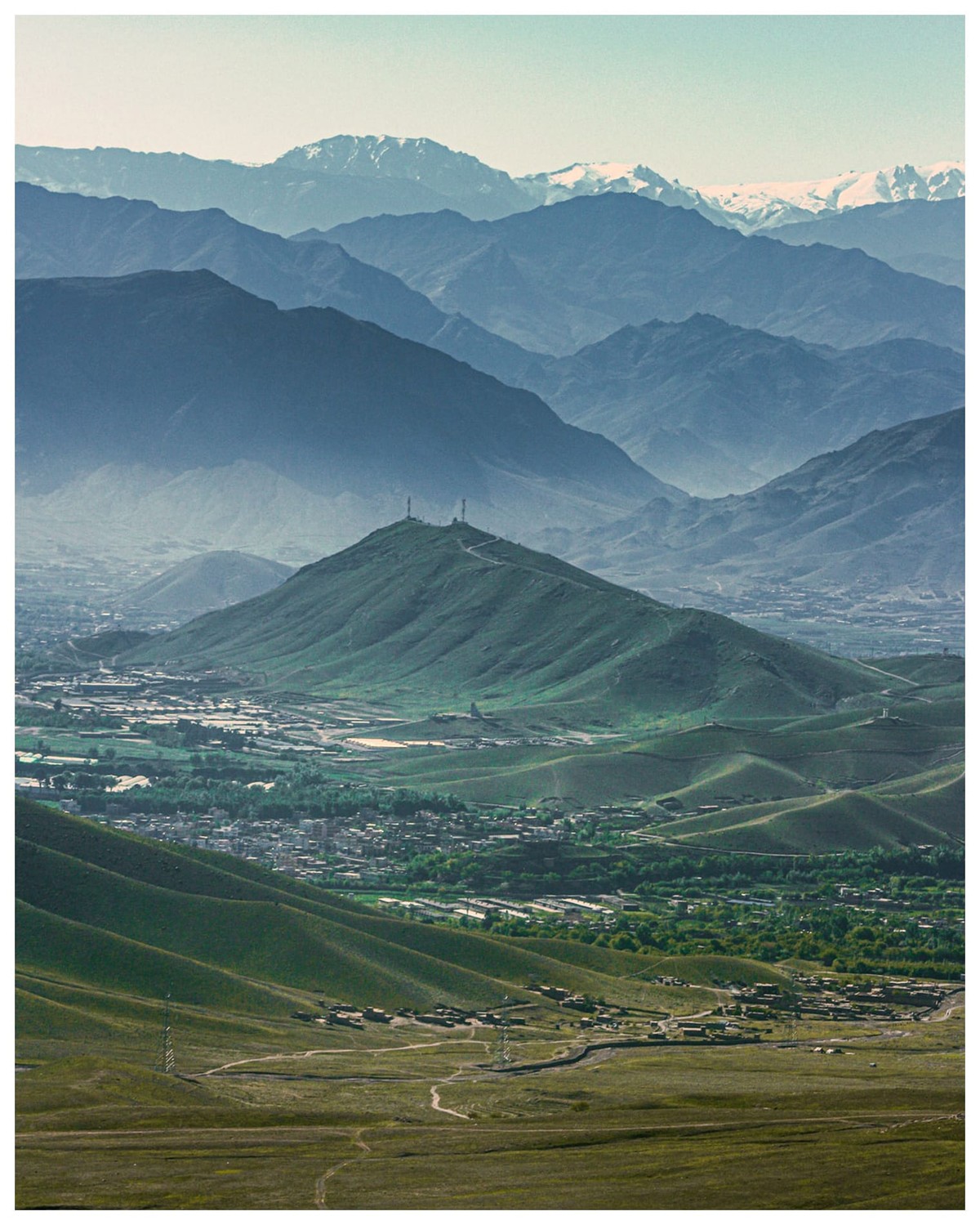 Tajbek Hill Kabul Landscape | Photo Print by Zabih Habibi 1