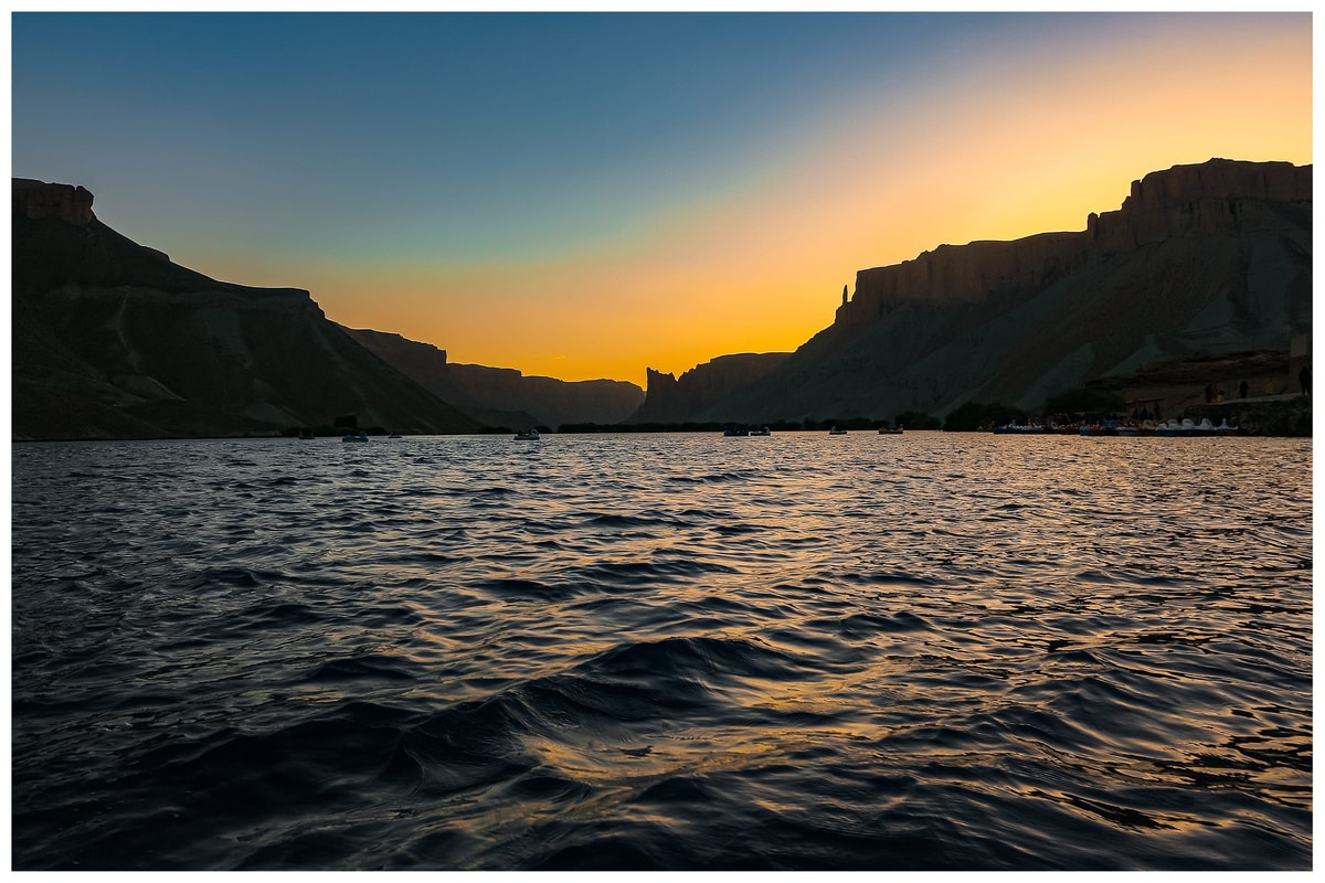 Sunset Reflections Band-e Amir Bamyan | Photo Print by Zabih Habibi 1