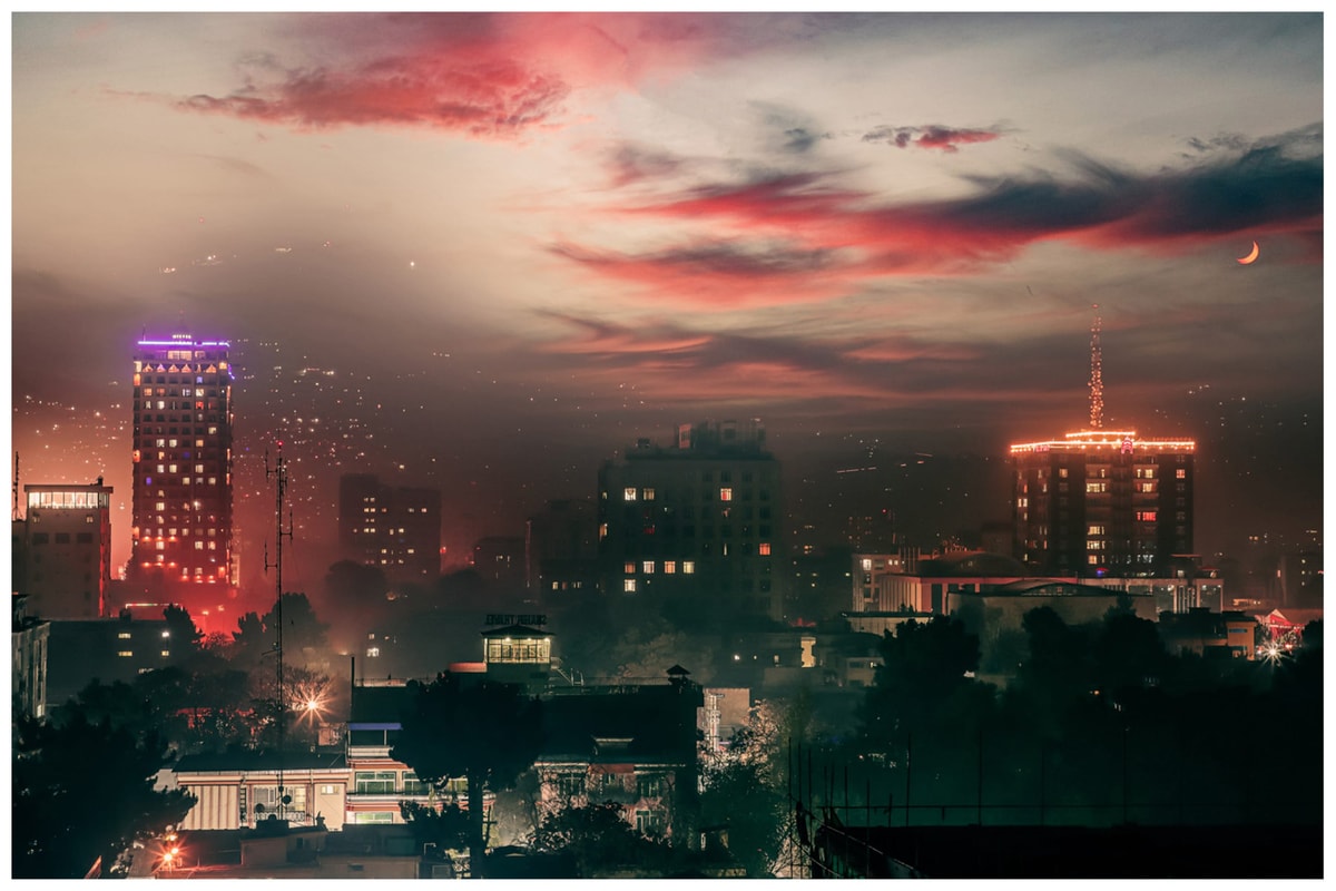 Kabul Night Cityscape 1