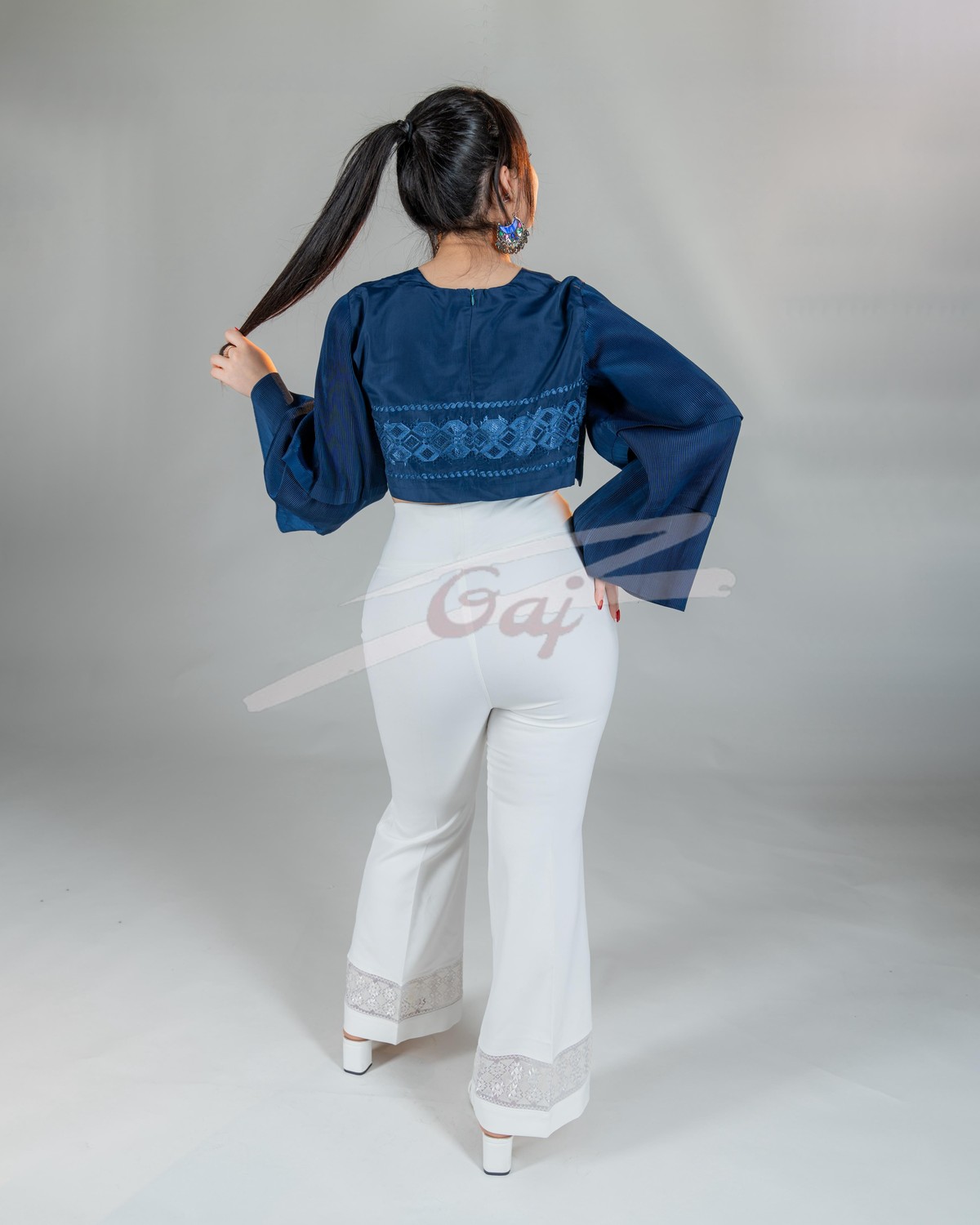 Hand Embroidered Top Trouser Set 6
