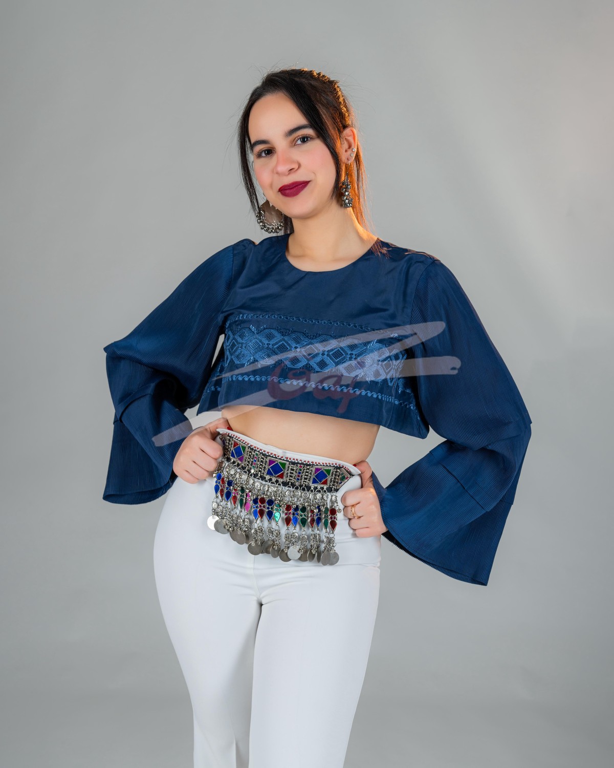Hand Embroidered Top Trouser Set 3