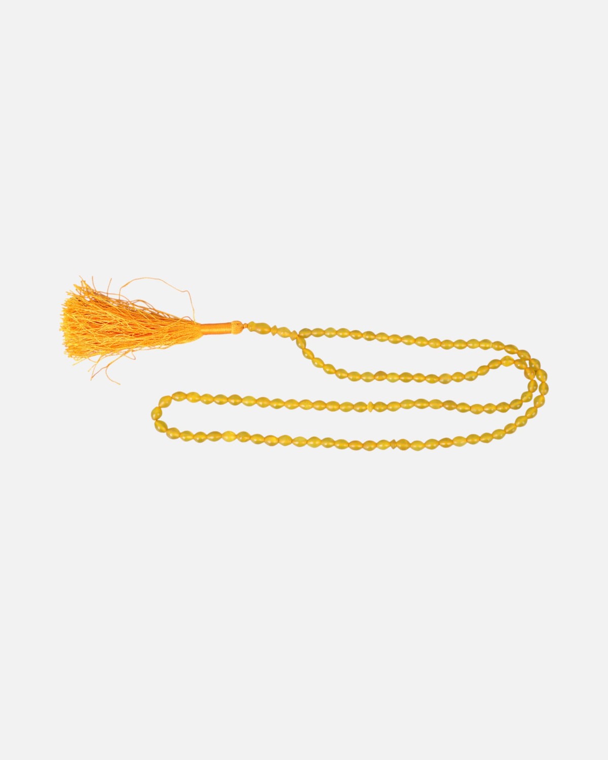 Shamquds Prayer Beads (Tasbih) | Handmade Yellow Beads with Tassel 3