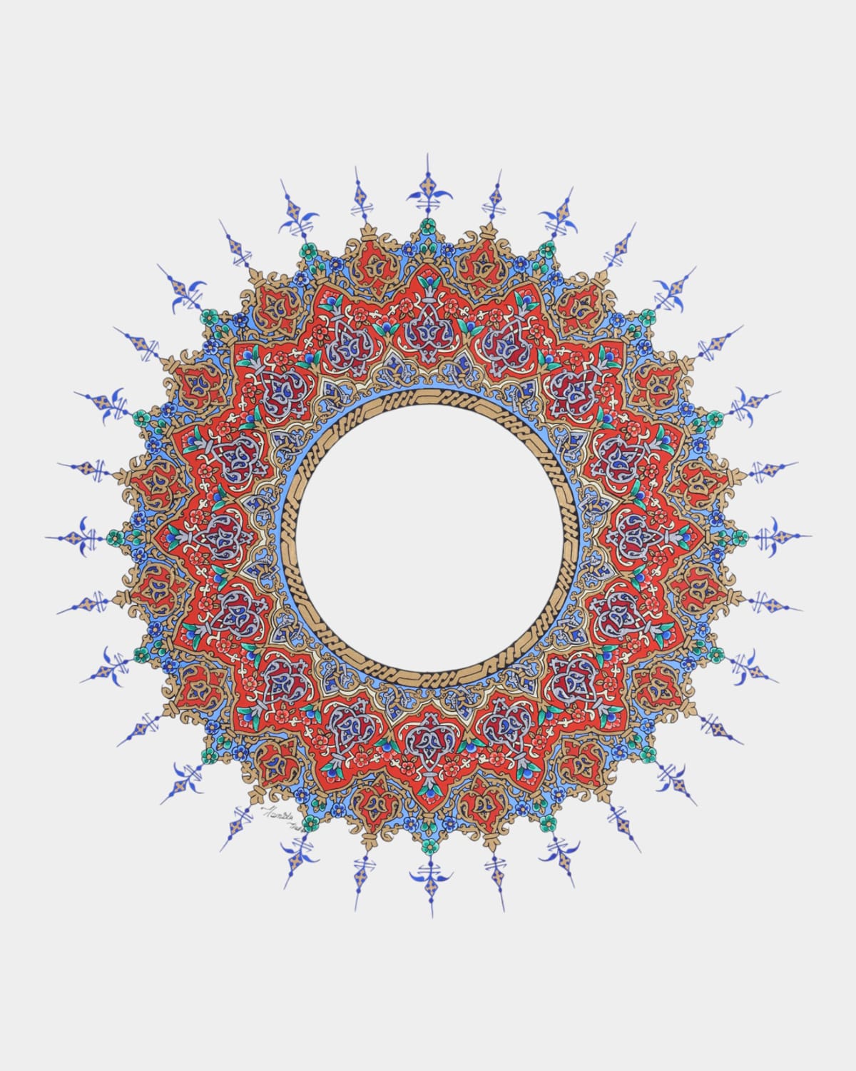 Minatori Design Wooden Frame Artwork Handcrafted Traditional Art | 40 x 56 cm 1