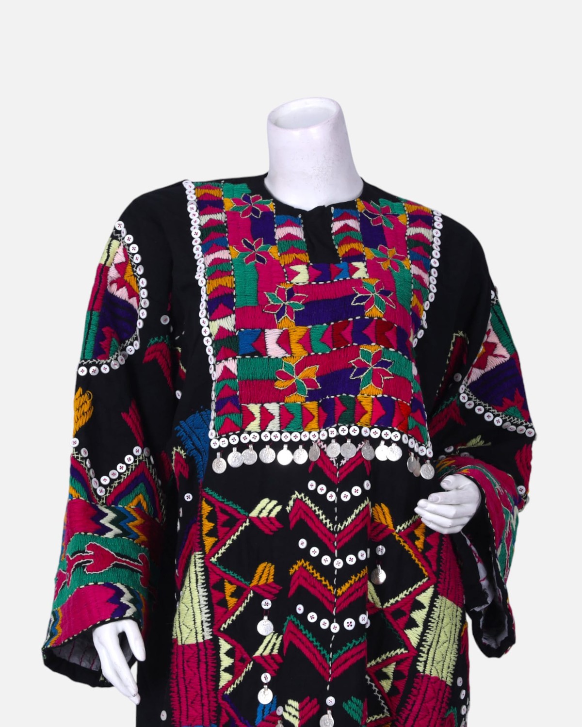 Pirana Handcrafted Embroidered Dress | Traditional Afghan Cotton Dress 2