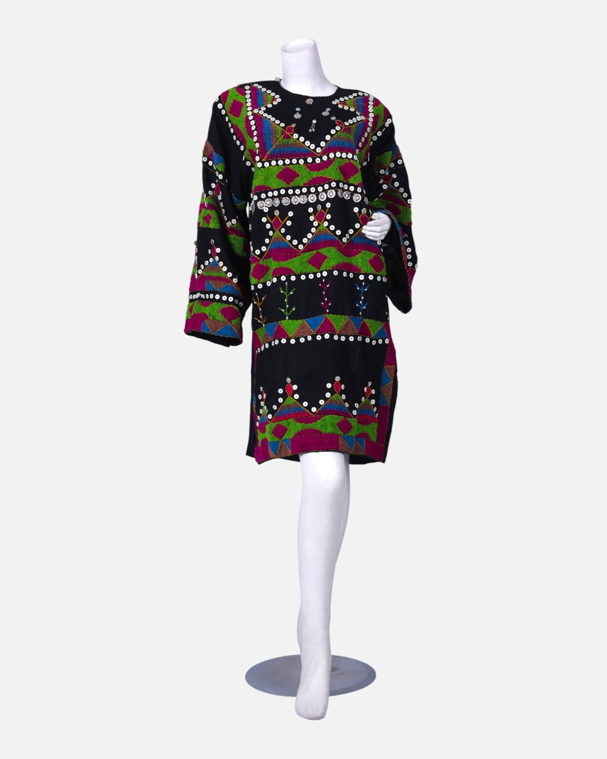 Pirani Dress | Handcrafted Afghan Embroidered Cotton Dress 2