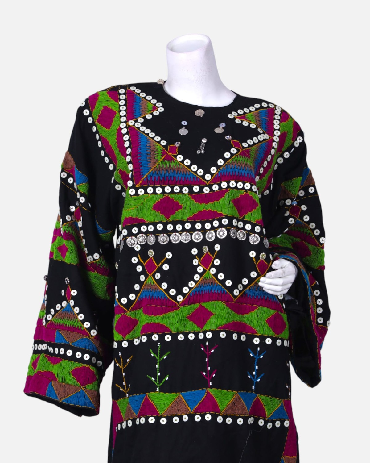 Pirani Dress | Handcrafted Afghan Embroidered Cotton Dress 1