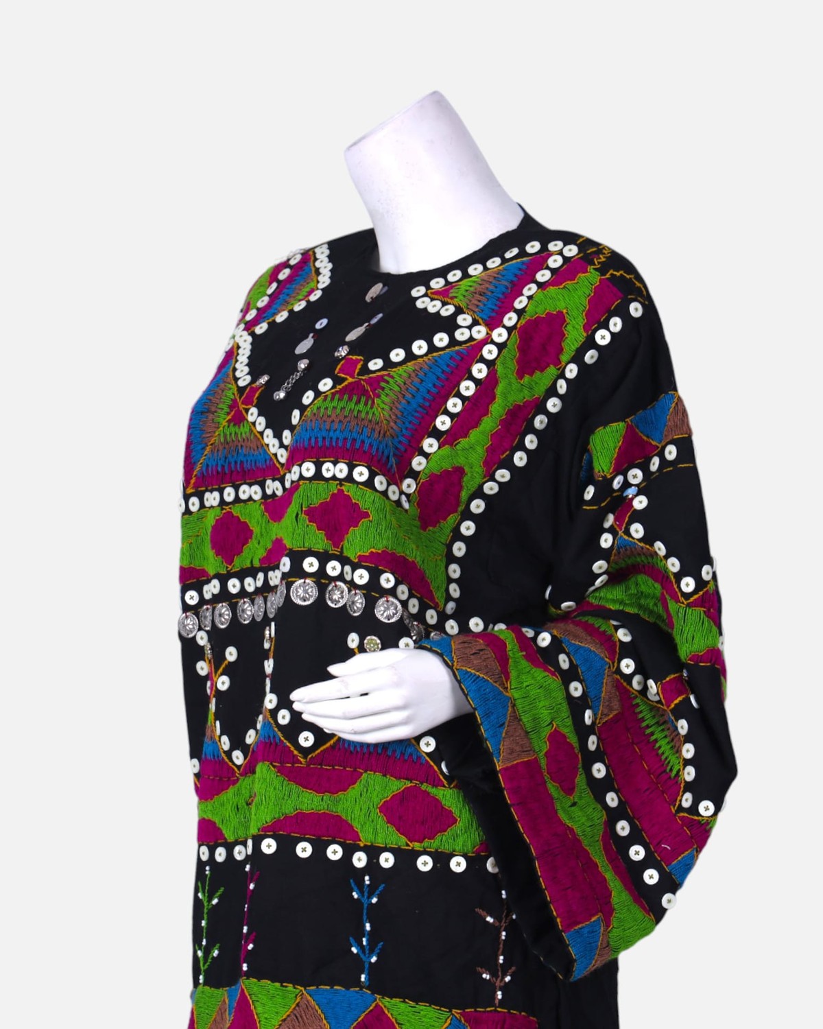 Pirani Dress | Handcrafted Afghan Embroidered Cotton Dress 4