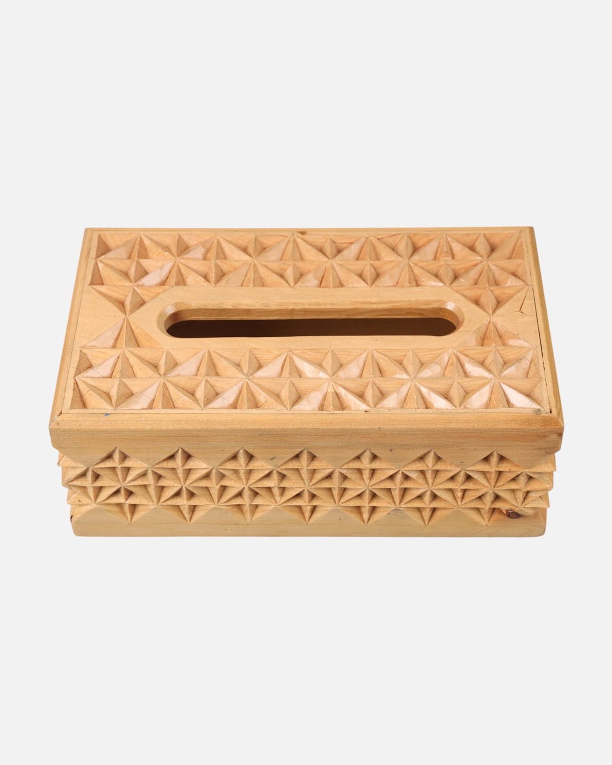 Handcrafted Cube Shaped Paper Holder | Archa Wood Carving with Intricate Designs 1