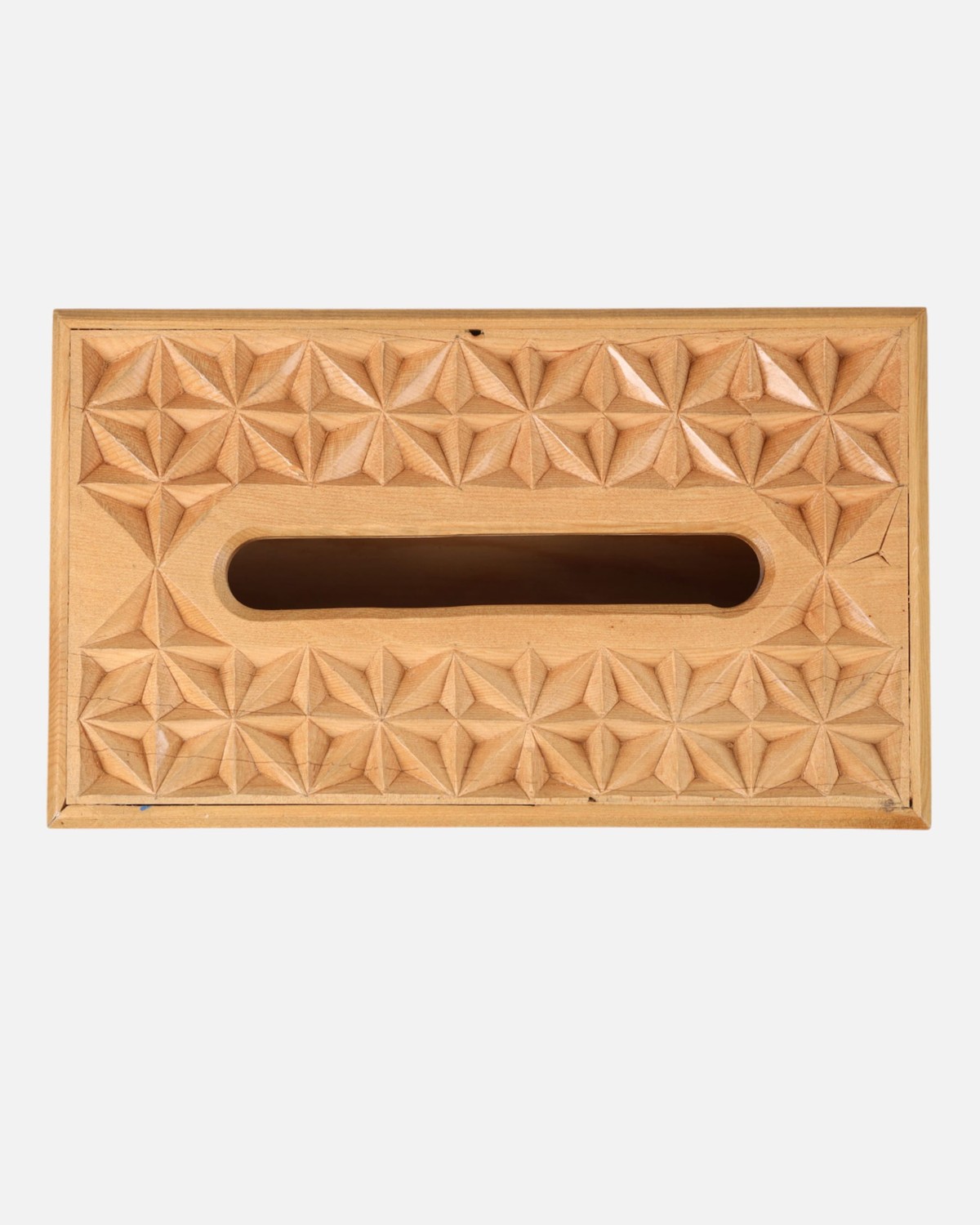 Handcrafted Cube Shaped Paper Holder | Archa Wood Carving with Intricate Designs 2