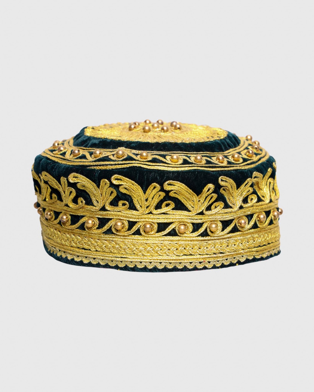 Traditional Afghan Hat | Handcrafted Embroidered Velvet Cap 3
