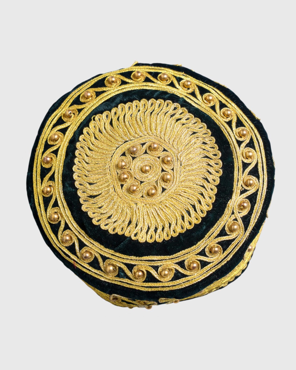 Traditional Afghan Hat | Handcrafted Embroidered Velvet Cap 2
