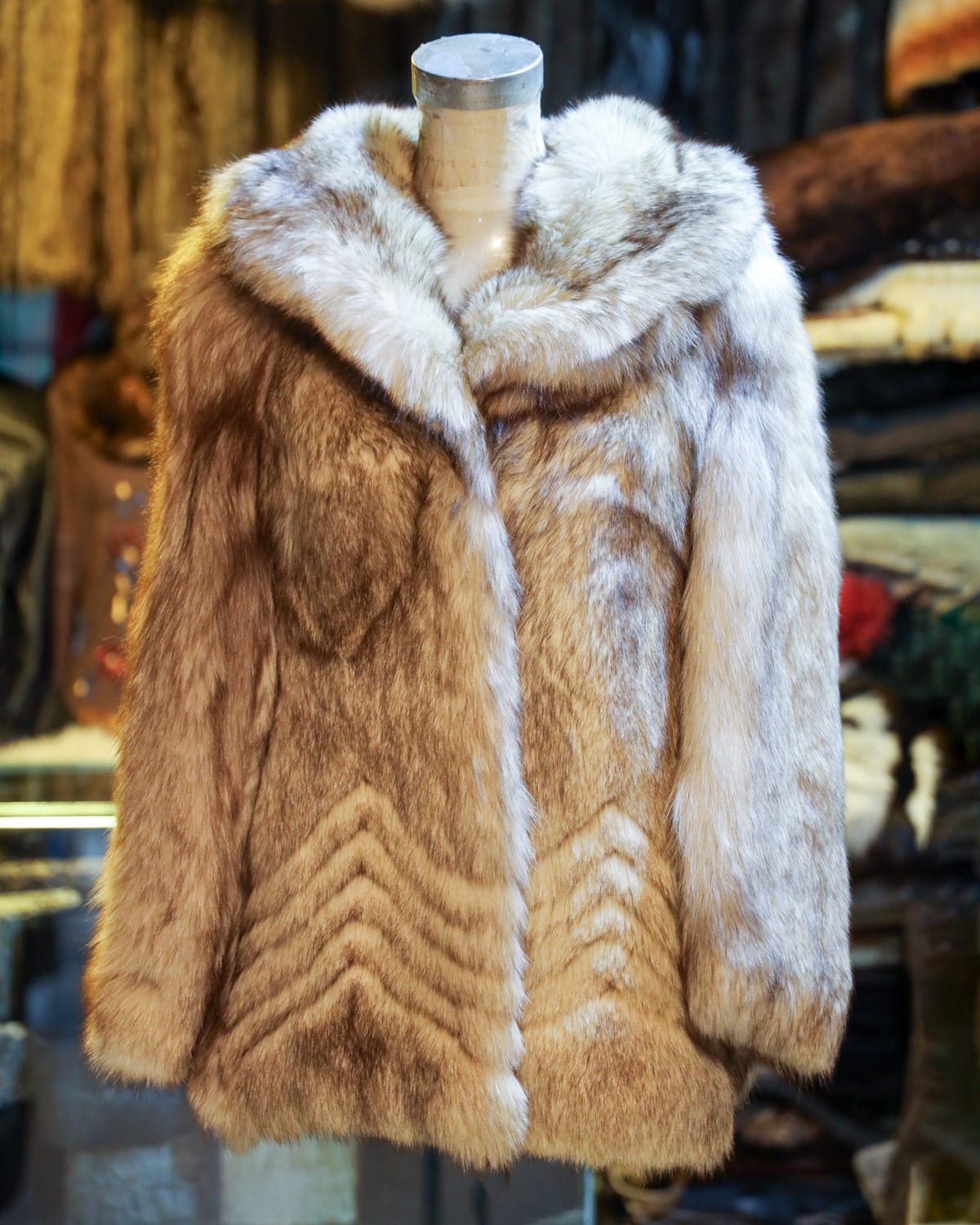 Premium Coat with Chevron Design 2