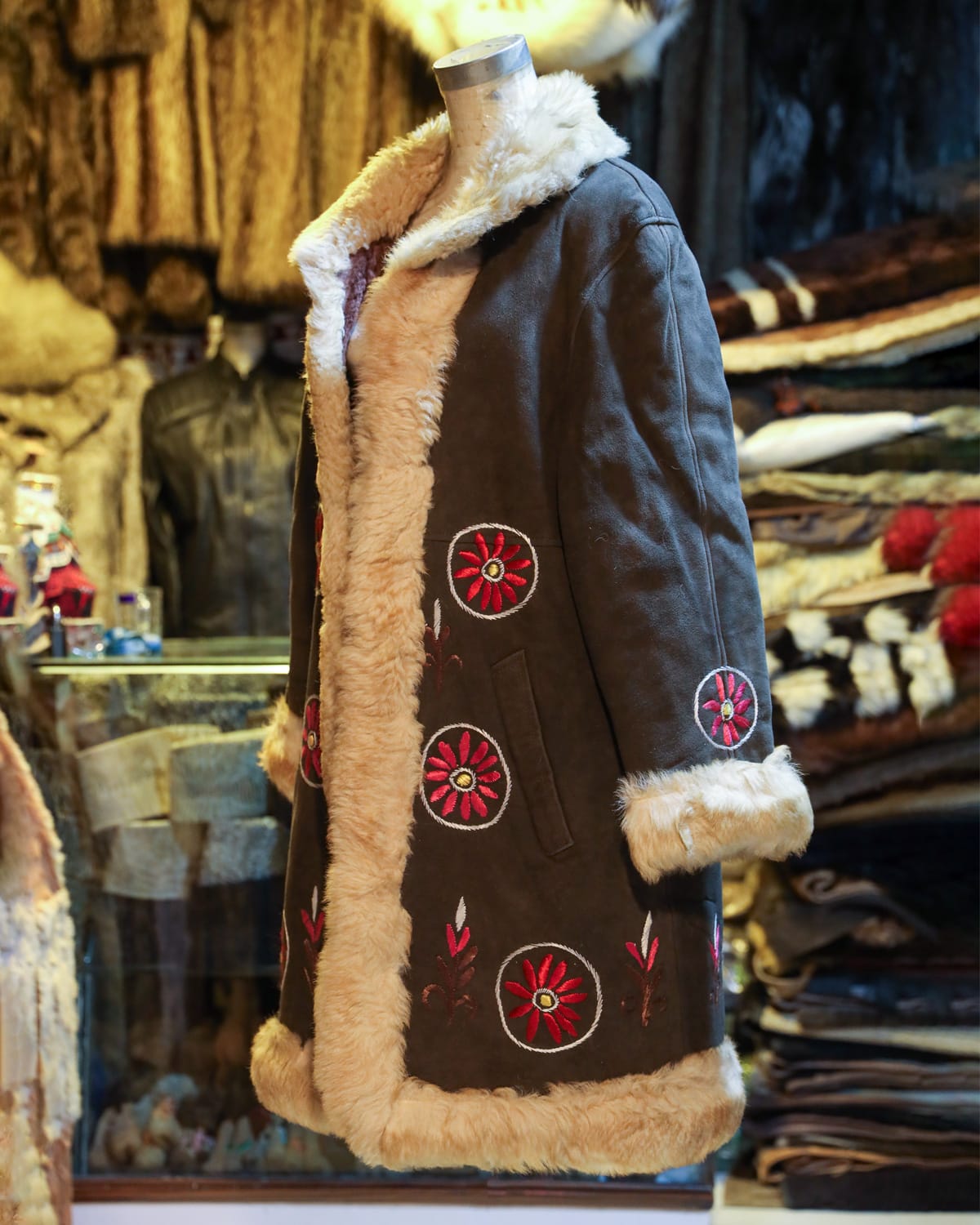 Handcrafted Coat with Floral Embroidery 1