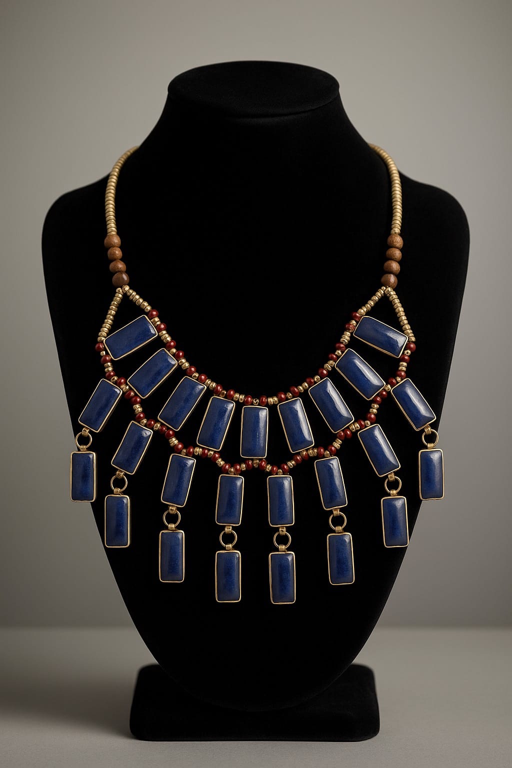 Blue Lapis Lazuli Antique Necklace 1