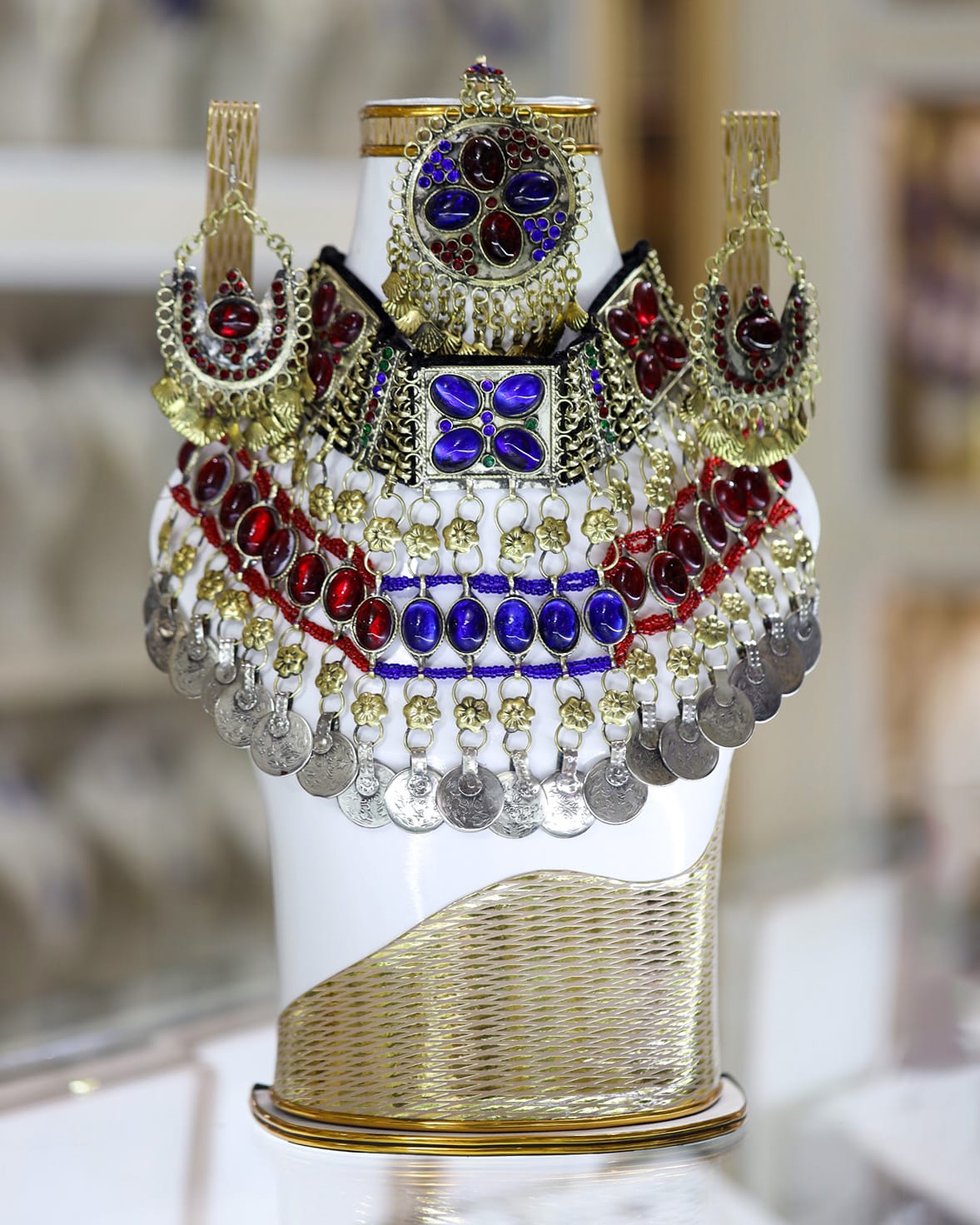 Afghan Multicolored full jewellery set 1