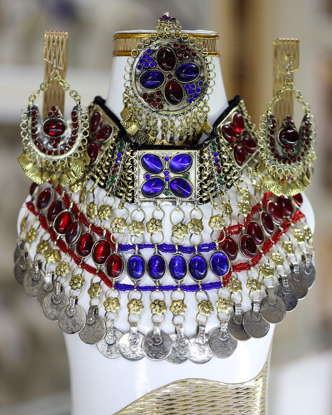 Afghan Multicolored full jewellery set 2