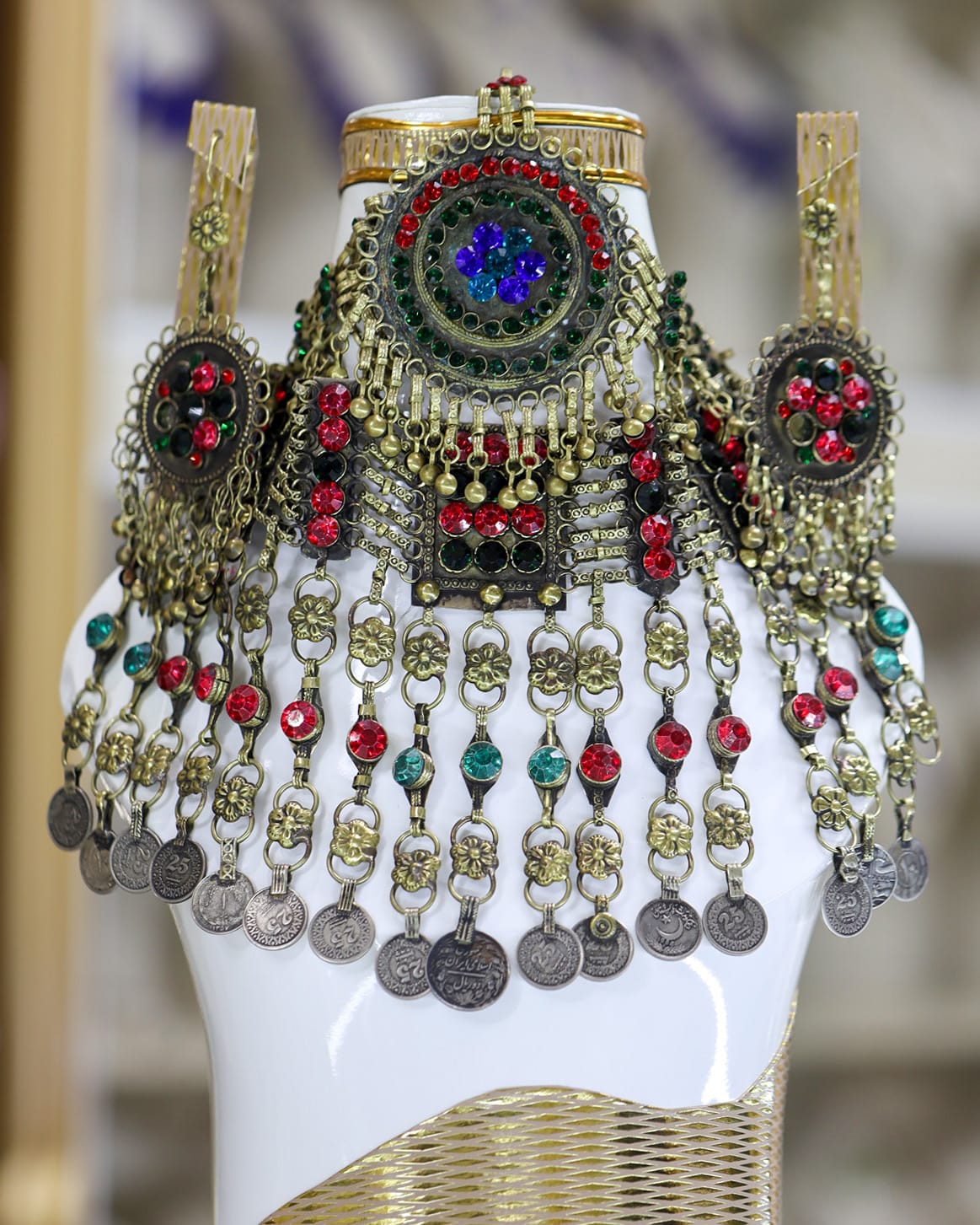 Afghan bridal Multicolored Jewelry Set 2
