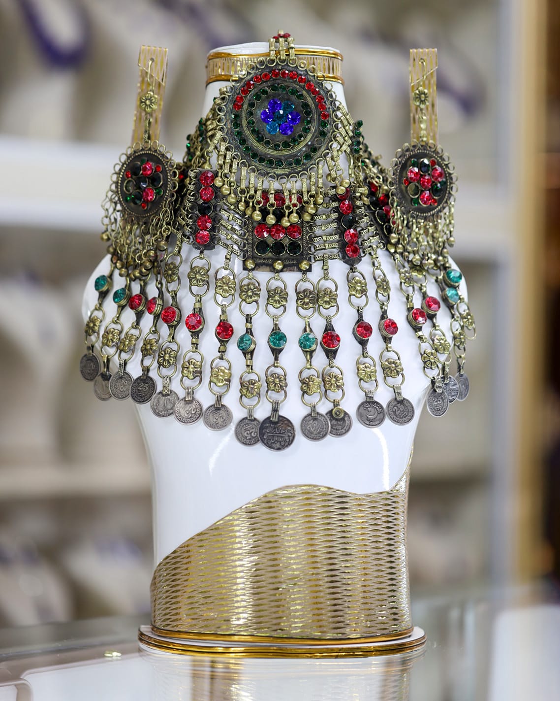 Afghan bridal Multicolored Jewelry Set 1