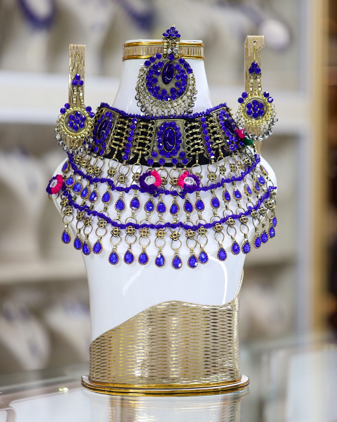 Afghan Purple full Jewelry Set 2
