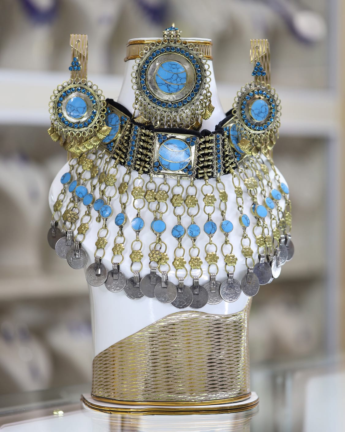 Afghan Turquoise full Jewelry Set 2