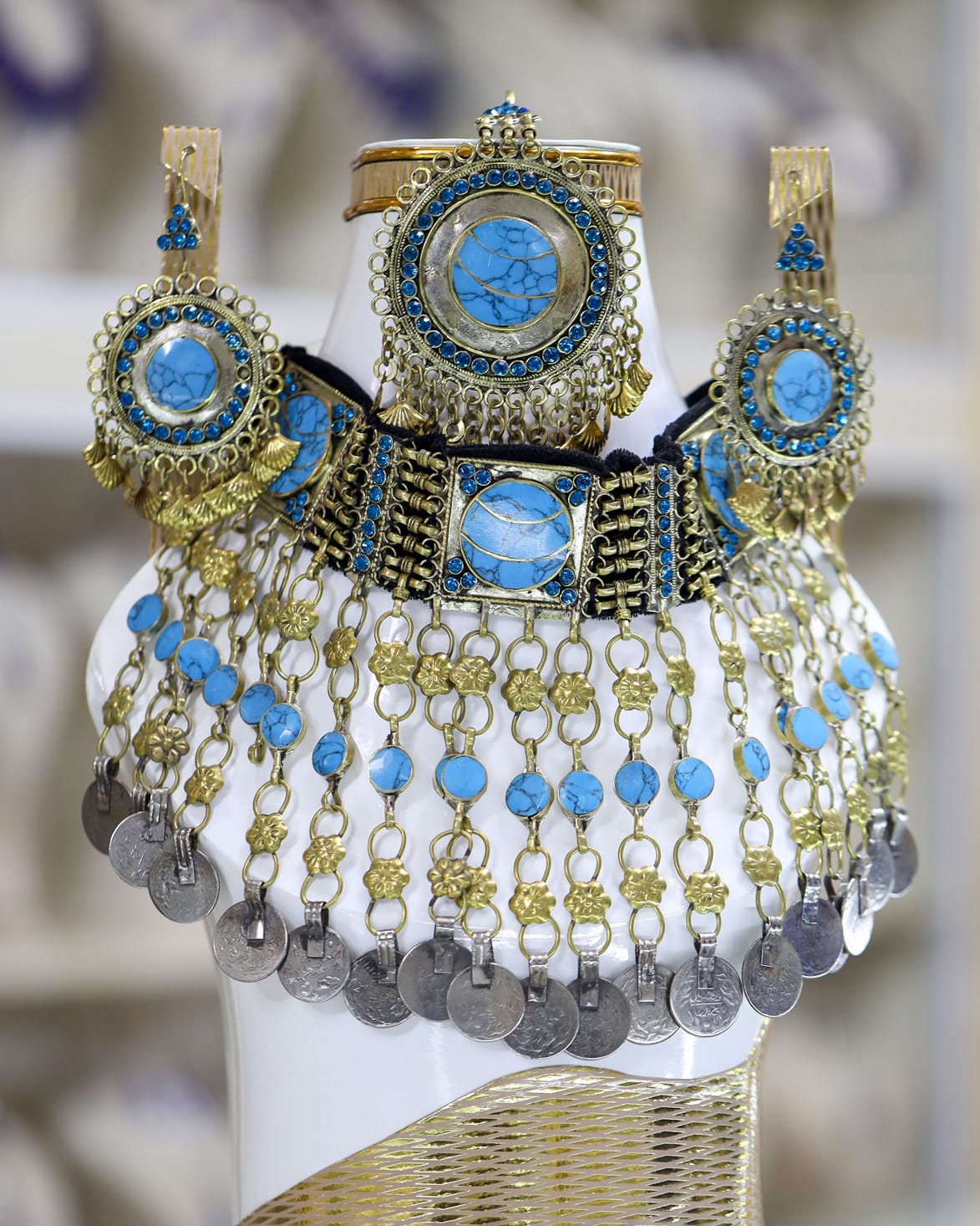 Afghan Turquoise full Jewelry Set 1