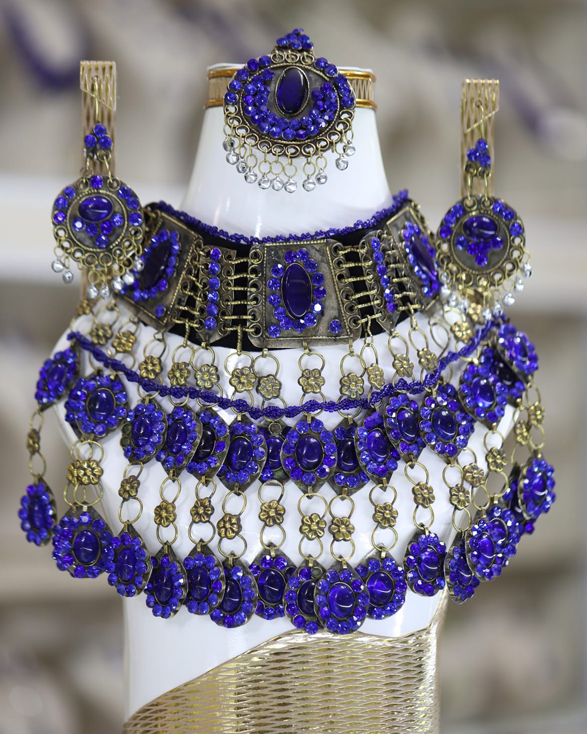 Afghan Purple Crystal full Jewelry Set 2