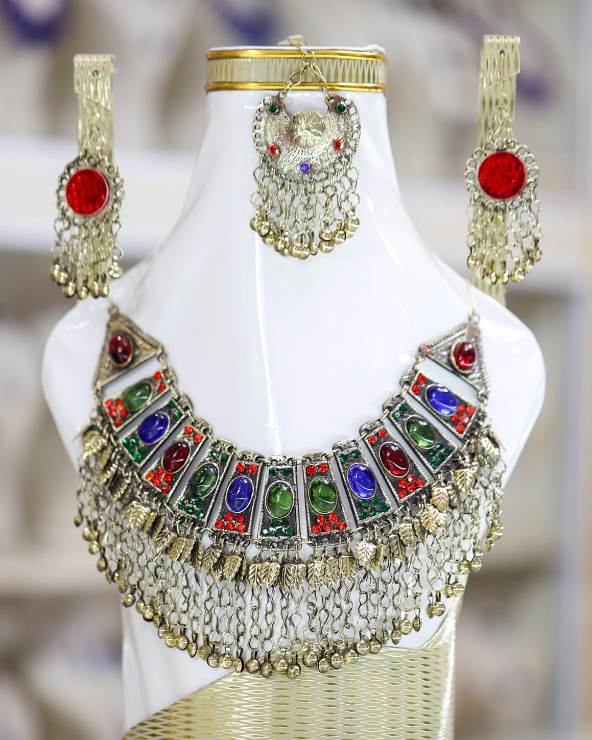Afghan Traditional Crystal Jewelry Set 1
