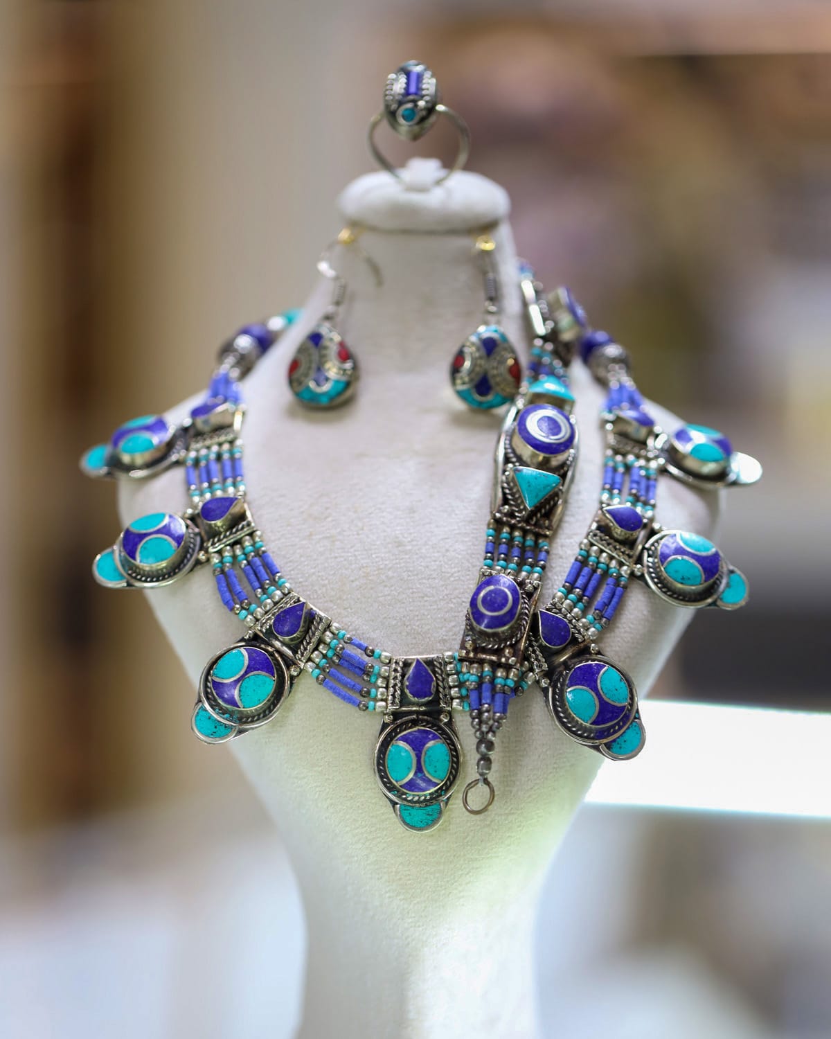 Turquoise Afghan jewelry Set 1