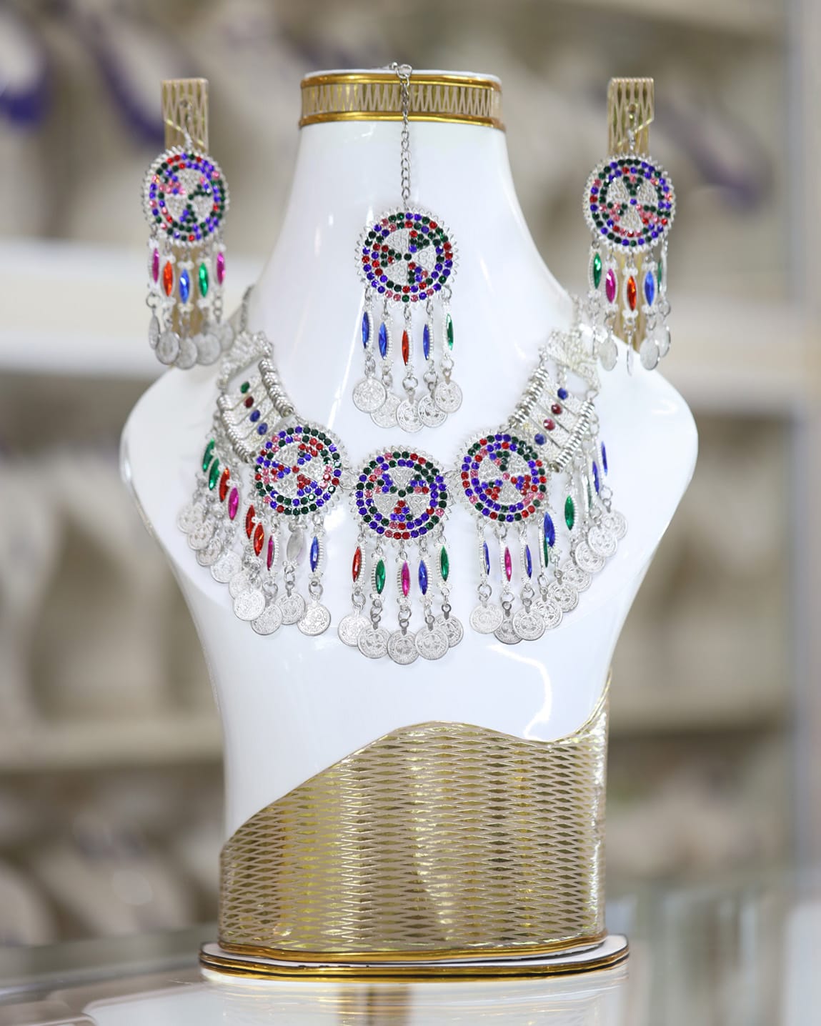 Afghan Kuchi multicolor full Jewelry Set 2