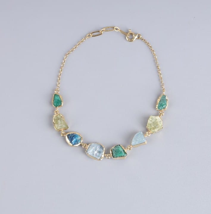 Emerald & Aquamarine Bracelet 1