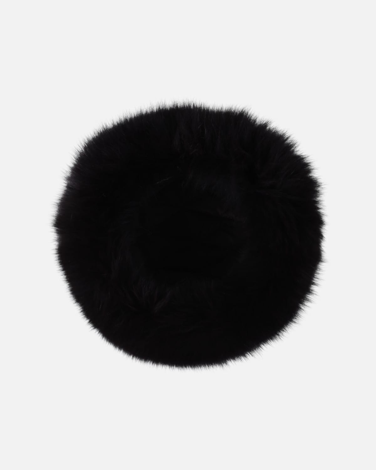 Black Fox Fur Hat Luxury Handmade Winter Hat 5