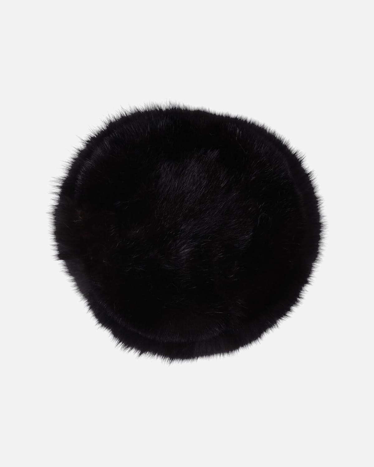 Black Fox Fur Hat Luxury Handmade Winter Hat 3