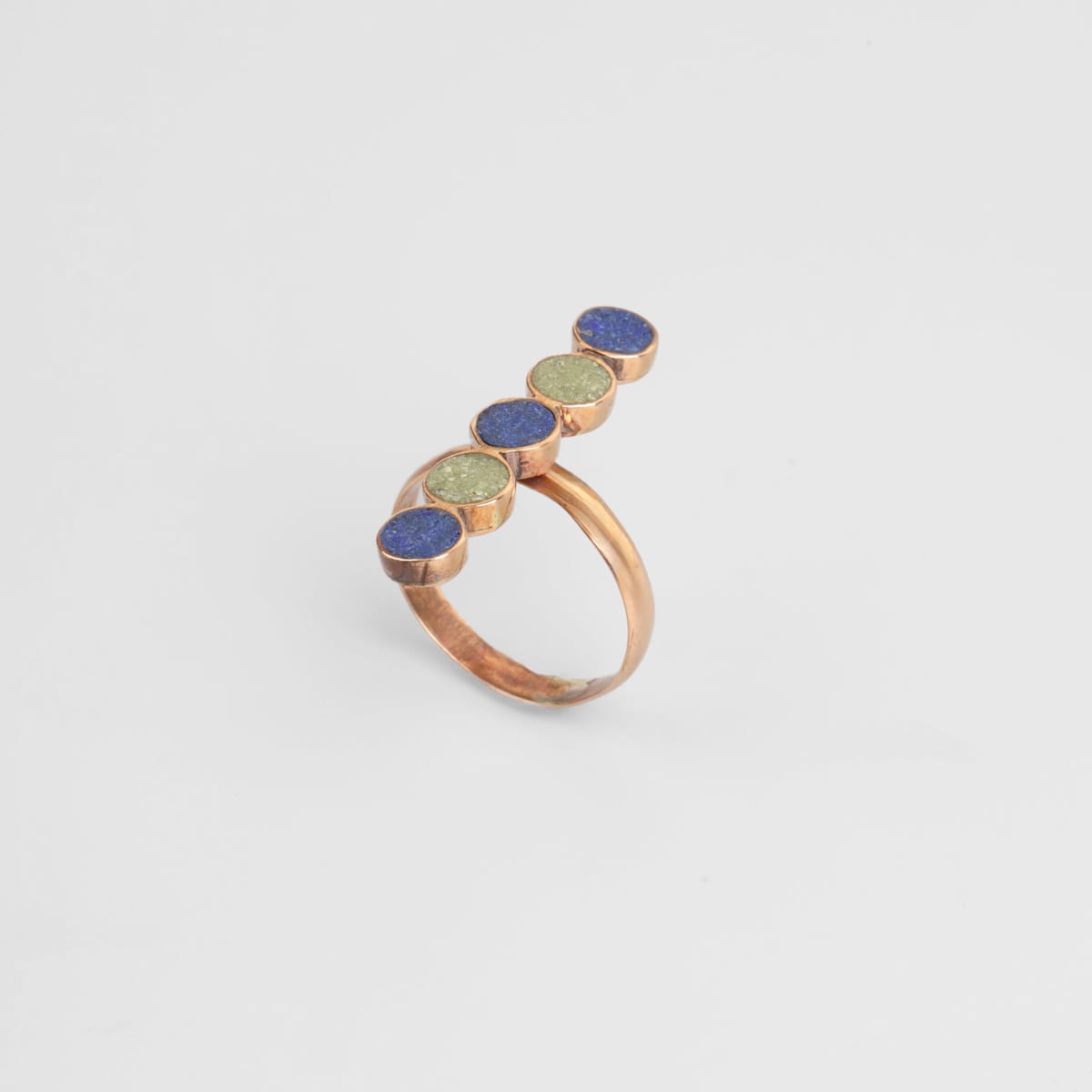 Bamyan Lapis & Turquoise Line Ring 2