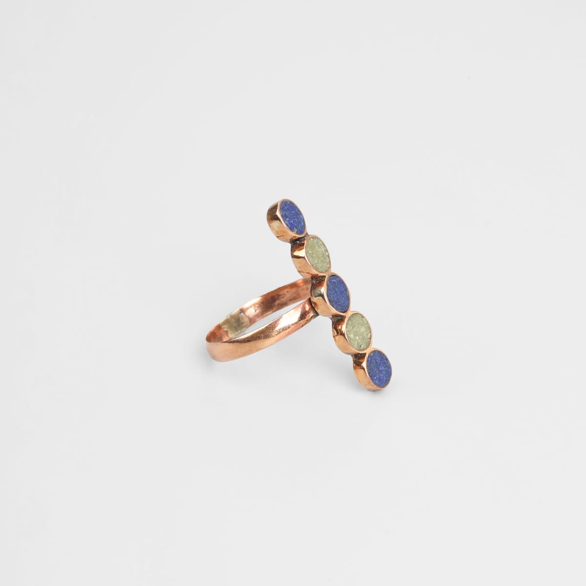 Bamyan Lapis & Turquoise Line Ring 4