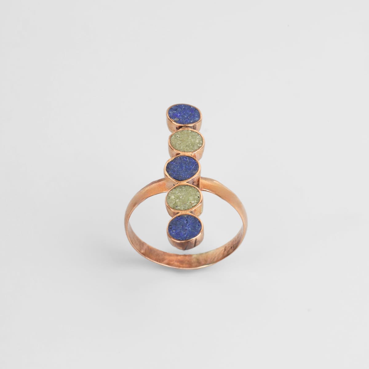 Bamyan Lapis & Turquoise Line Ring 5