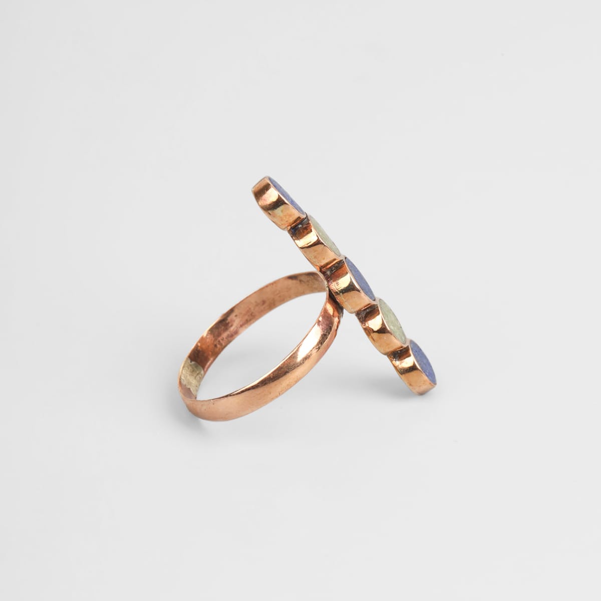 Bamyan Lapis & Turquoise Line Ring 1
