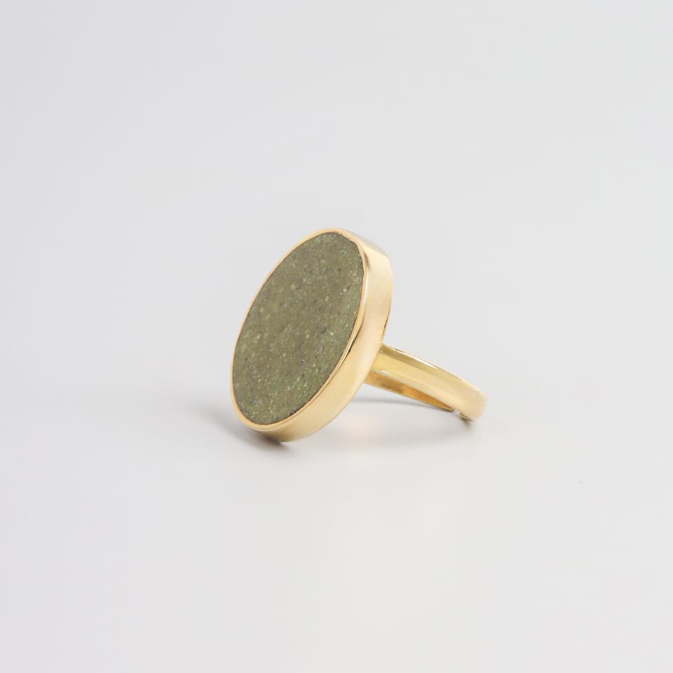 Bamyan Turquoise Oval Signet Ring 4