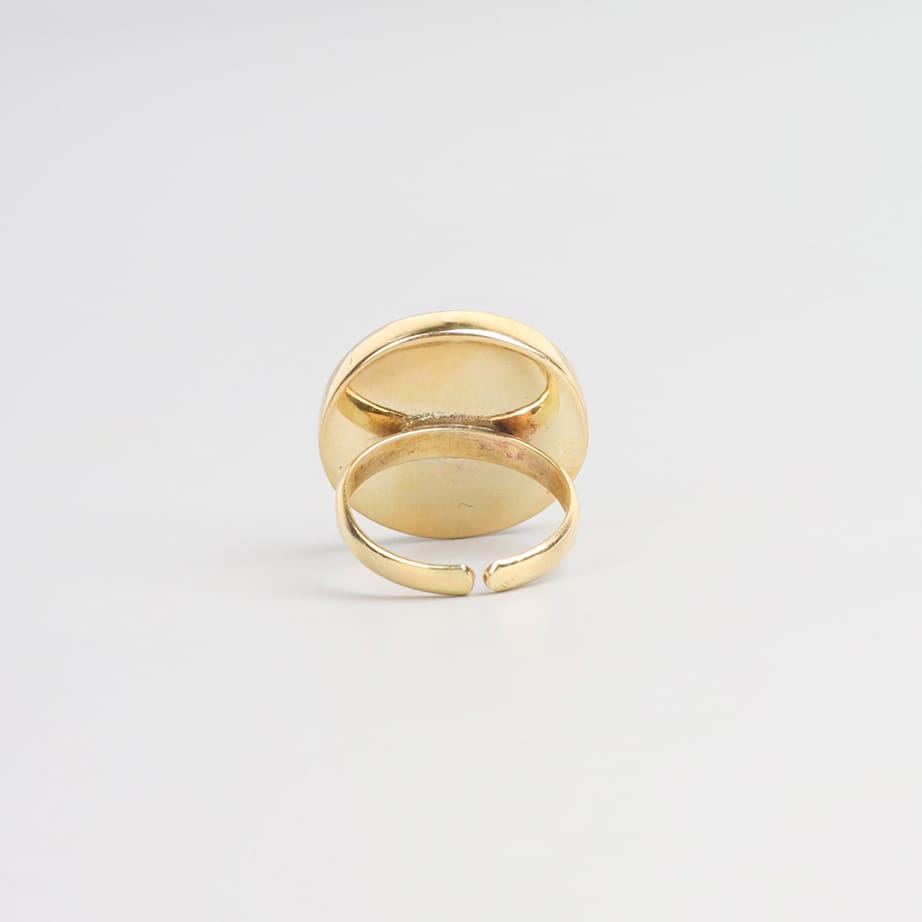 Bamyan Turquoise Oval Signet Ring 1