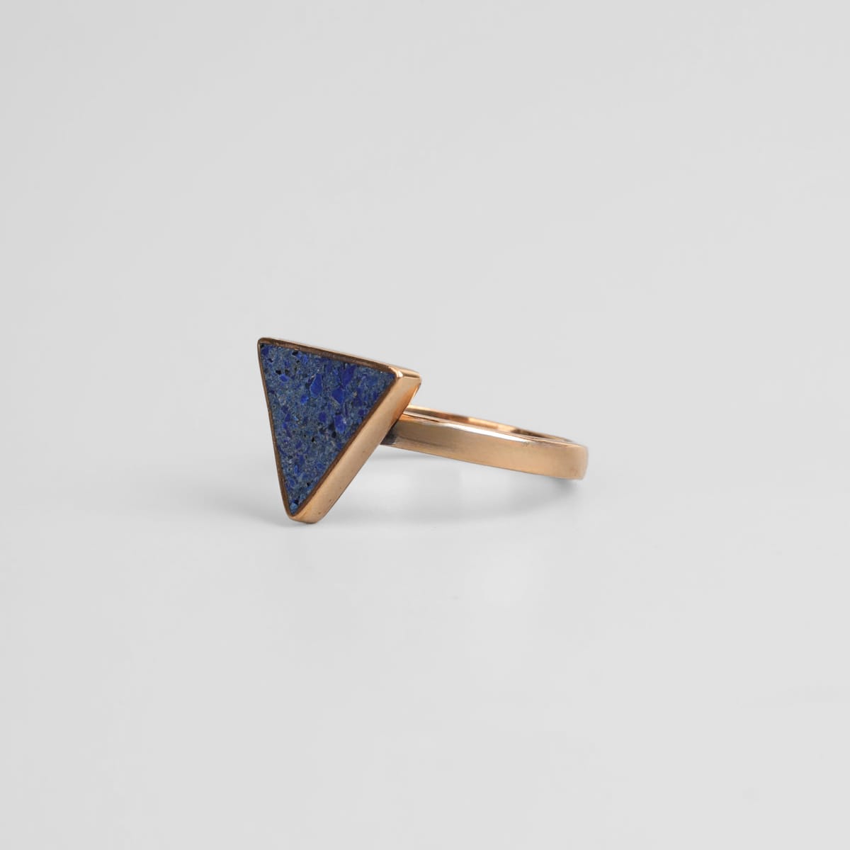 Modern Lapis Triangle Ring 2