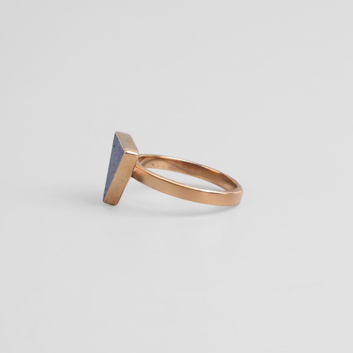 Modern Lapis Triangle Ring 3