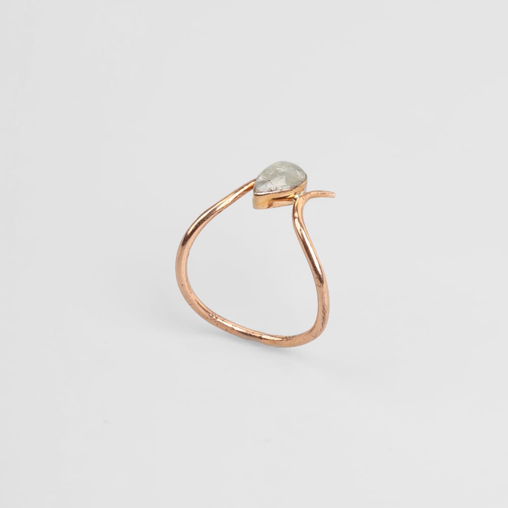 Scapolite Stone Minimalist Ring 2