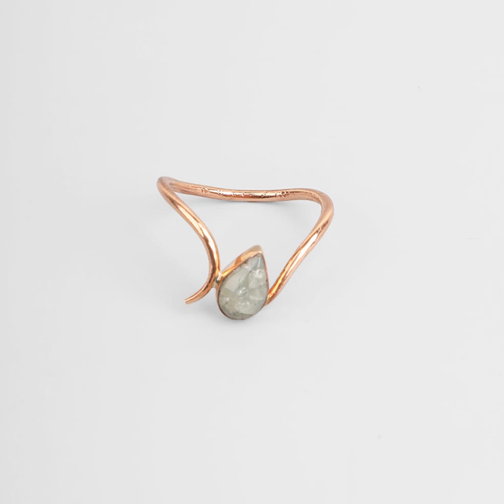 Scapolite Stone Minimalist Ring 1
