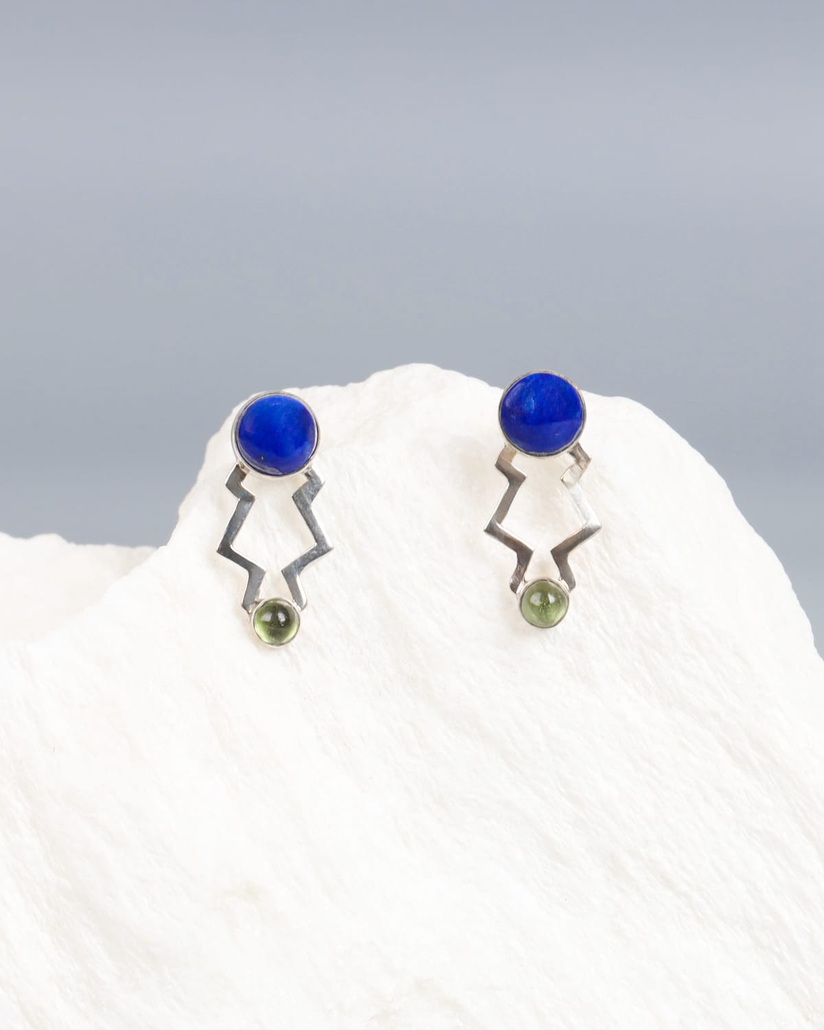 Peridot & Lapis Lazuli Earrings 3
