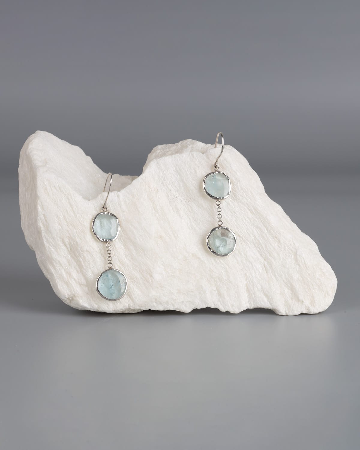 Aquamarine Gemstone Drop Earrings 4