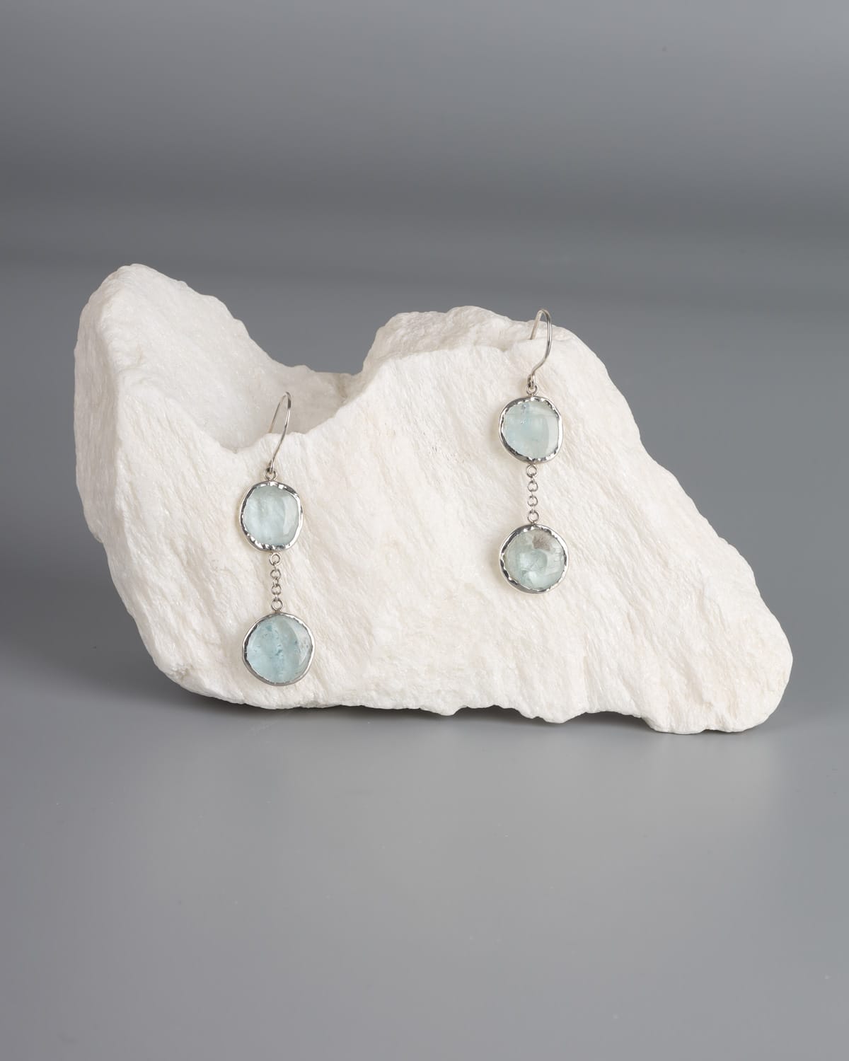 Aquamarine Gemstone Drop Earrings 2
