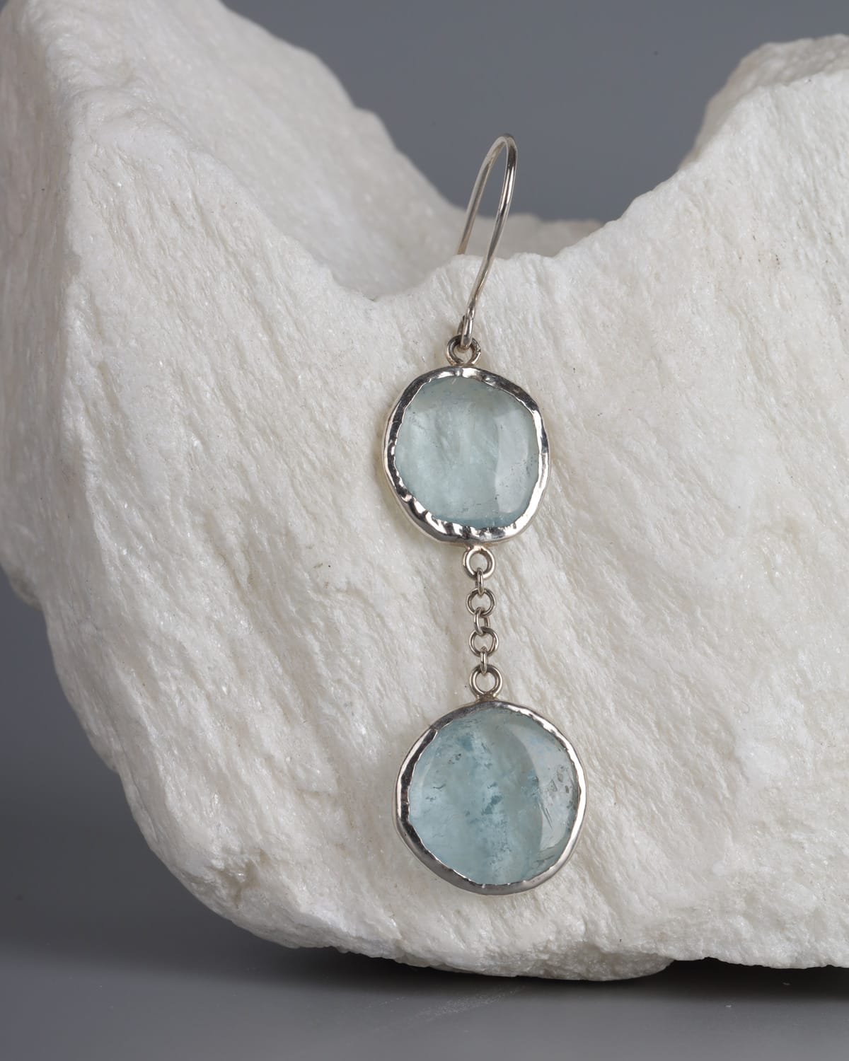 Aquamarine Gemstone Drop Earrings 3