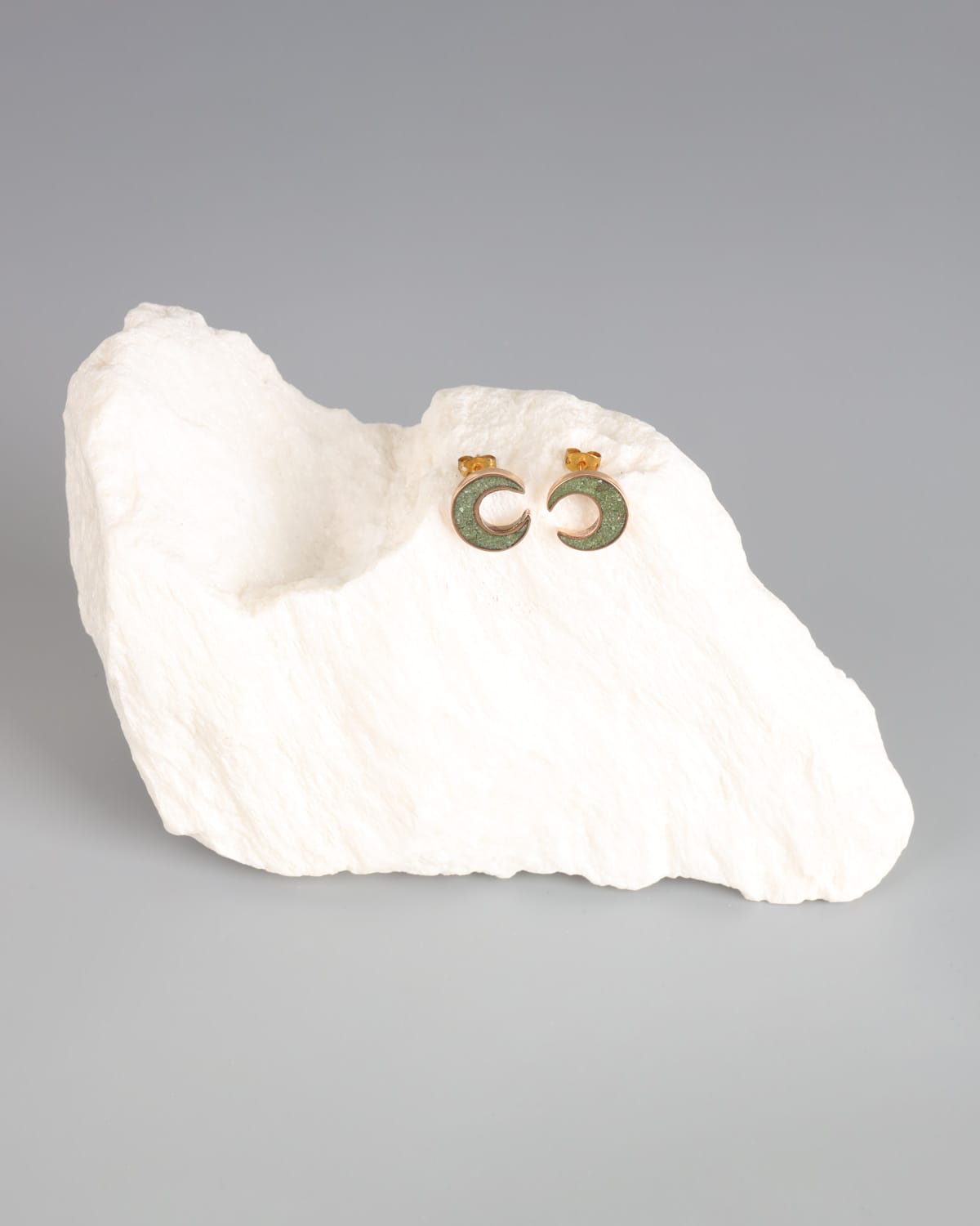 Half Moon Bamyan Turquoise Earring 3